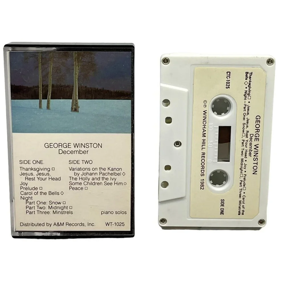 George Winston December Contemporary Classical Holiday Cassette Windham Hill - Picture 1 of 4